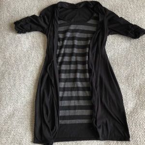 Black and gray tunic